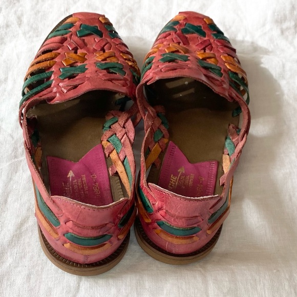 Vintage Apache Multicolour Huaraches Leather Sandals - Picture 3 of 14